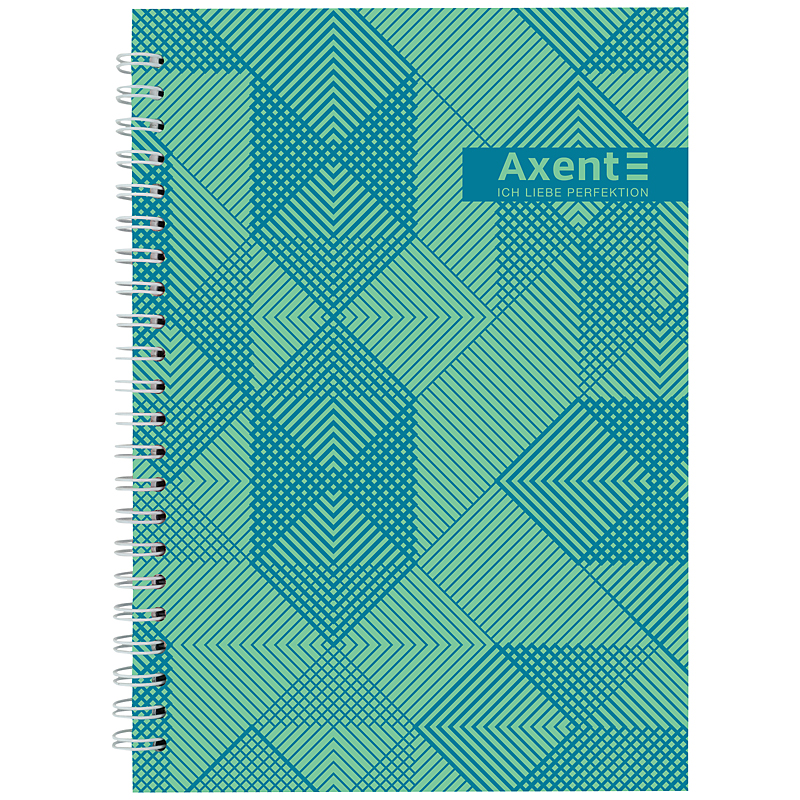 Блокнот на спiралi Axent 8032-34-A, A5, 96 аркушів, клітинка, тверда обкладинка